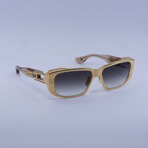 Dita ZIRITH DTS-435-A-01 Sunglasses Gold Rectangle Frame, Grey Lenses